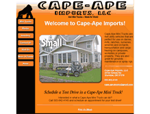 Tablet Screenshot of cape-ape.com